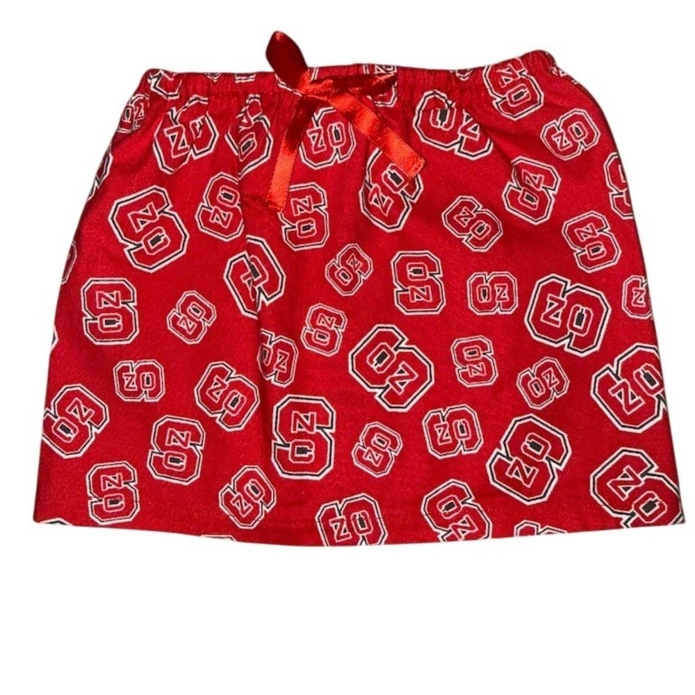 Buzz & Berry NC‎ State Wolfpack skirt Girls Size L Red Allover Logo Print NCAA